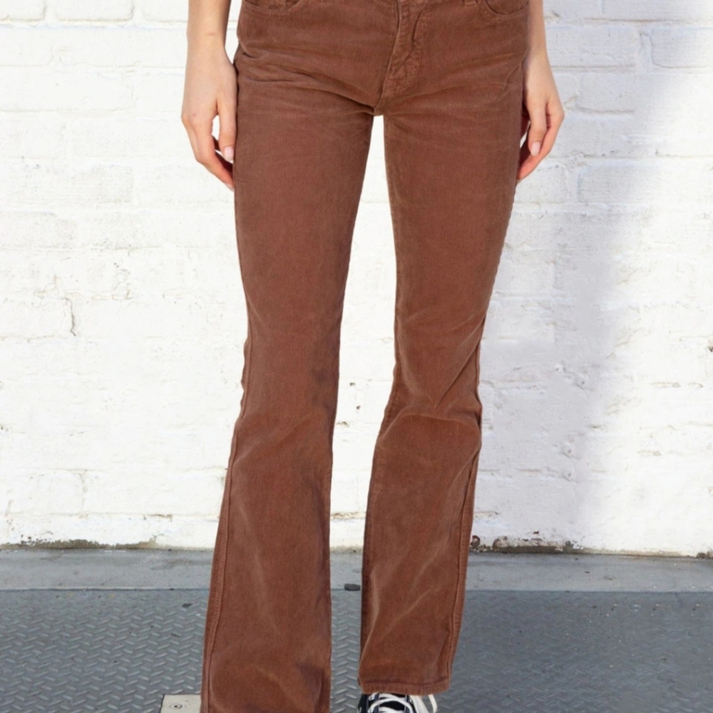 Brandy Melville Darlene Brown Corduroy Pants Size Medium
